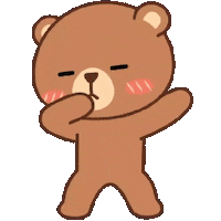 duduufriends dance cool bear dab Sticker