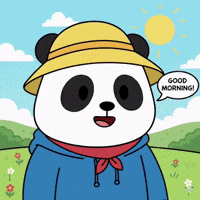 Waving Good Morning GIF by Pandu Pandas