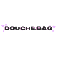 Douchebag Sticker by Chloe Lilac