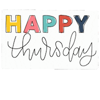 Days Of The Week Thursday Sticker