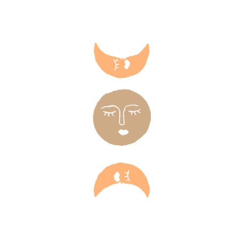 honestlyandie vibes aesthetic moon boho Sticker