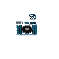 Retro Camera Sticker by alex gerrard photography