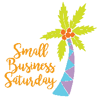 Palm Tree Christmas Sticker by Beachcombing Magazine