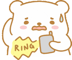 cofeco_ bear phone anxiety telephone GIF