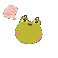 Frog Blabla Sticker by Poupoutte
