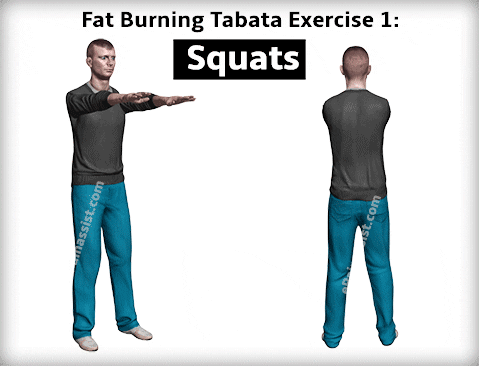 fat burning tabata exercise GIF by ePainAssist