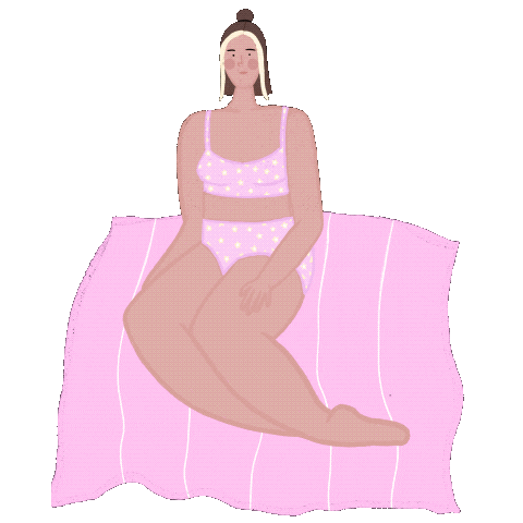 Girl Chilling Sticker