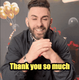 Thank You So Much GIF by MAGIC JOHN