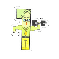 m_m_oekakigram illustration 1 training character Sticker