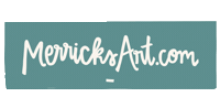 Merrick White Sticker by Merricksart