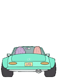 colorfulrebels car women nft community Sticker