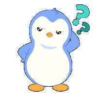 Confused Thinking Sticker by Pudgy Penguins