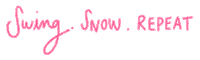 Pink Snow Sticker by Catharina Stewart