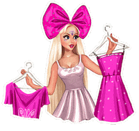 Dress Doll Sticker