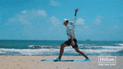 Lando Norris Beach GIF by Hilton Hotels