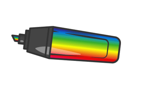 Rainbow Highlighter Sticker by Be You