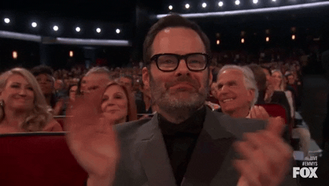 Bill Hader Clap GIF by Emmys