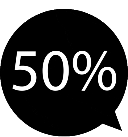 50 Sticker by Olivias Hus