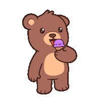 Happy Teddy Bear Sticker by BEARISH