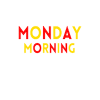 Happy Monday Morning Sticker by Flat White Websites