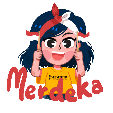 Independence Day Girl Sticker by Edcent id