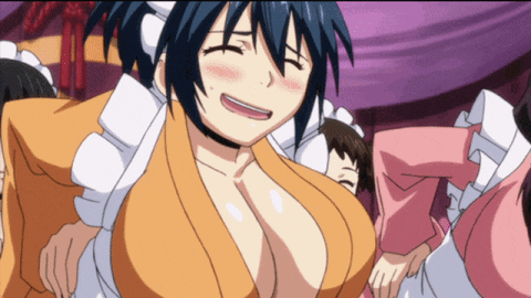 anime boobs GIF