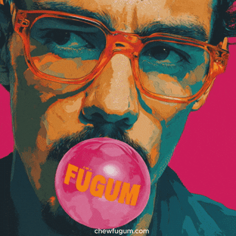 Bubble Gum Positive Vibes GIF by Fugum