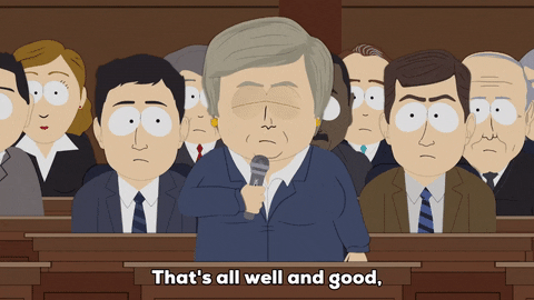 speaker courtroom GIF by South Park 