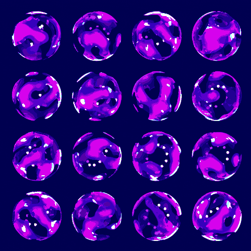 michaelshillingburg poison goop grape jelly orbs bubbles abstract design illustration michaelshillingburg michael shilli GIF
