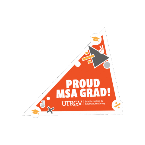 Graduate Commencement Sticker by The University of Texas Rio Grande Valley