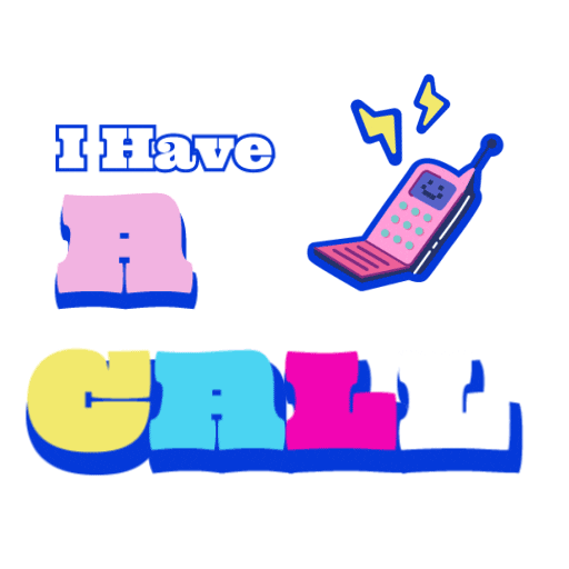 personedge giphyupload text call agencylife Sticker