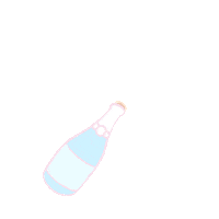 Jinkymuu party celebration celebrate champagne Sticker