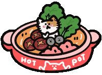 Cat Hotpot Sticker by Playbear520_TW