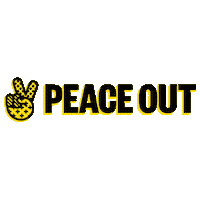Happy Peace Out Sticker by peaceoutskincare