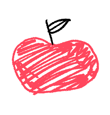 apple sticker by Laura Salaberry