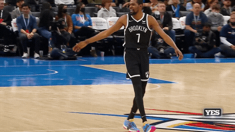 High Five Kevin Durant GIF by Brooklyn Nets