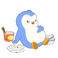 Tired Penguin Sticker by Pudgy Penguins