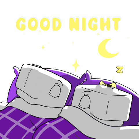 Tired Good Night Sticker by Ordinary Friends