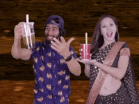 pugliferecords india pug saree desi GIF