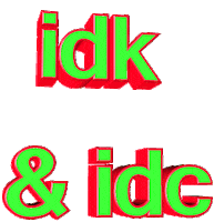 I Dont Care Idk Sticker by AnimatedText
