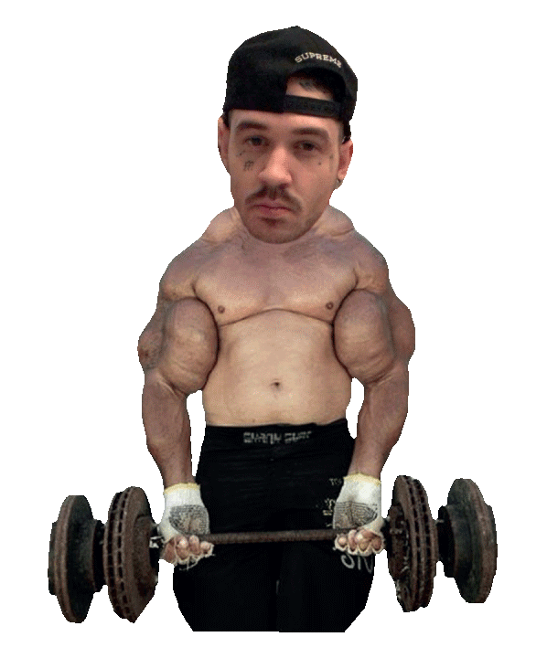 Bodybuilding Lift Sticker by Ruka Hore