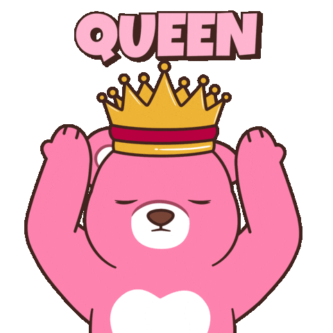 Teddy Bear Queen Sticker by BEARISH