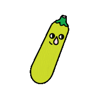 eatotherworld cartoon plantbased zucchini otherworld Sticker