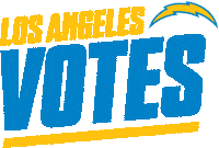 Voting Los Angeles Chargers Sticker by NFL