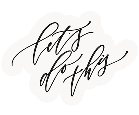 goals lettering Sticker by Saffron Avenue