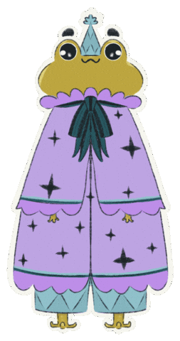 Frog Wizard Sticker by Poupoutte
