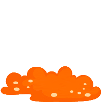 Fanta_korea halloween ghost burger pumpkin Sticker