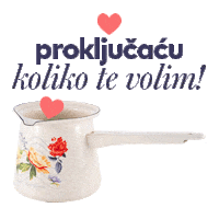 metalacad kafa ljubav srce volim te Sticker