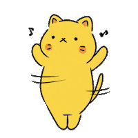 Happy ねこ Sticker