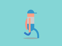 davegamez animation character walk cap GIF